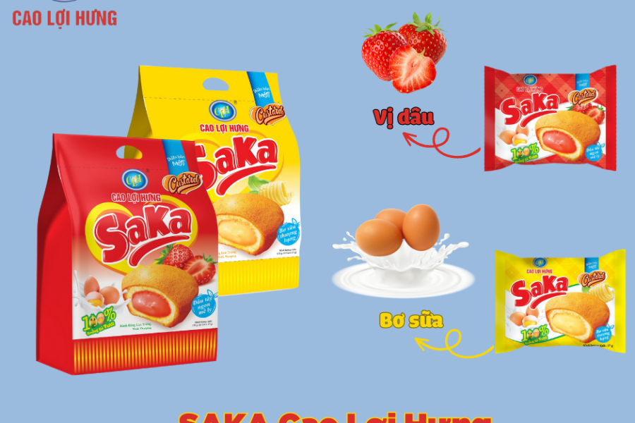 Bông Lan Saka Vị Dâu - Túi 10 - Ảnh 3