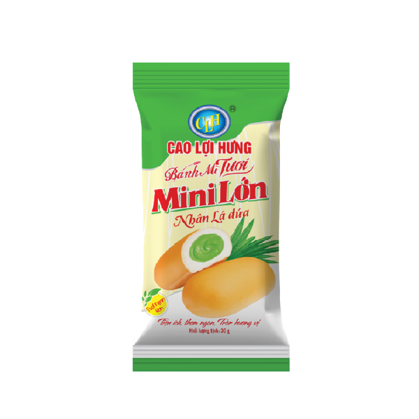 Bánh Mì Tươi Mini Lớn Nhân Lá Dứa