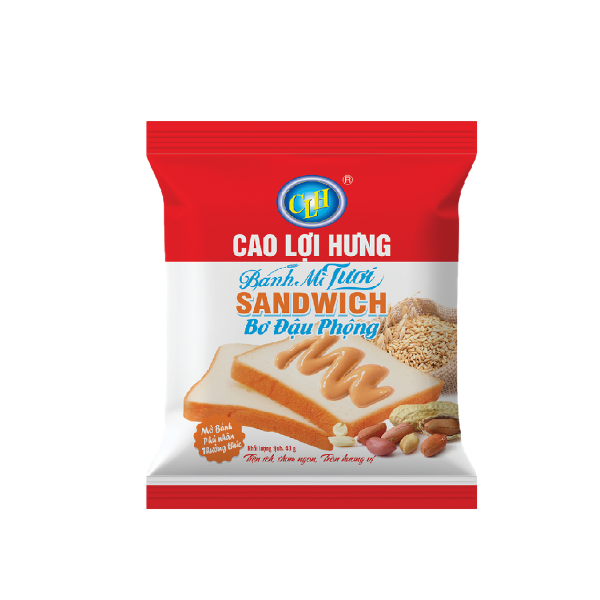 Bánh Mì Tươi Sandwich Bơ Đậu Phộng