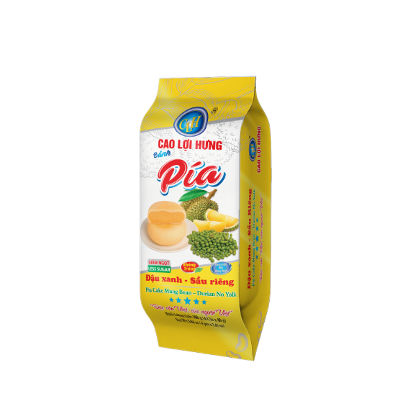 Bánh Pía Đậu Xanh-Sầu Riêng Không Trứng - 160g