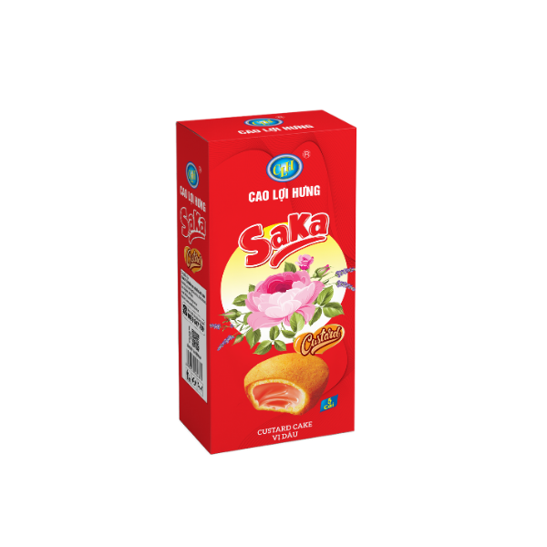 HỘP BÁNH TẾT BÔNG LAN SAKA CUSTARD - VỊ DÂU