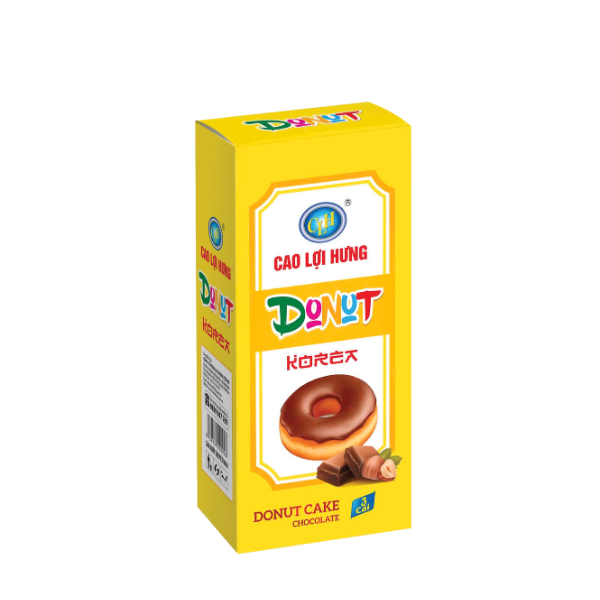 HỘP BÁNH TẾT DONUT KOREA PHỦ SÔCÔLA