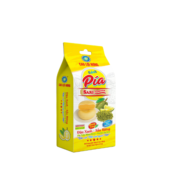 Bánh Pía Đậu Xanh-Sầu Riêng Không Trứng - 400g