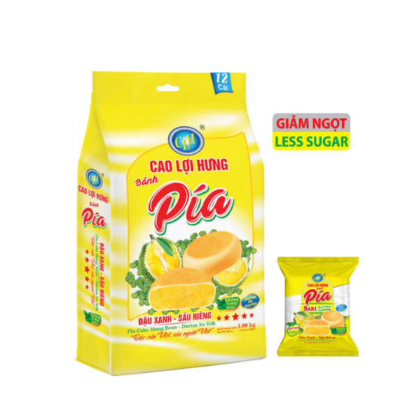 Bánh Pía Đậu Xanh-Sầu Riêng Không Trứng - 1.08kg
